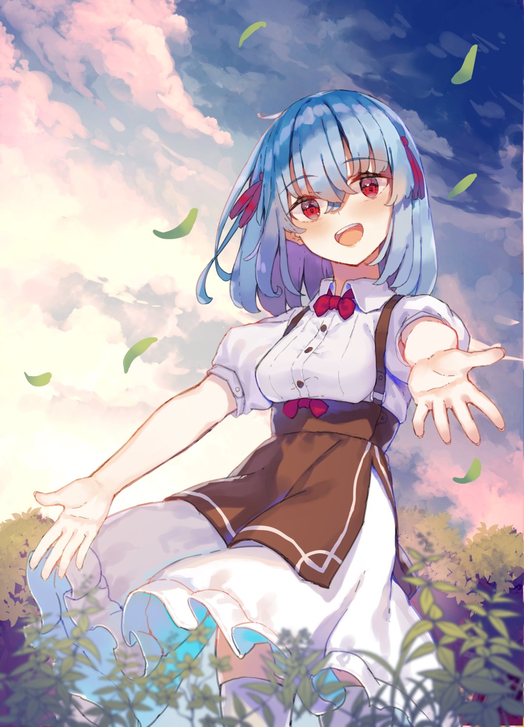 dress, ruti_ragnason, shin_no_nakama_ja_nai_to_yuusha_no_party_wo_oidasareta_node_henkyou_de_slow_life_suru_koto_ni_shimashita, skirt_lift, thighhighs, yasumo