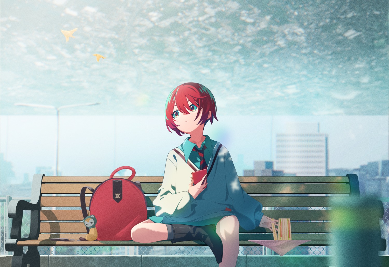 amate_yuzuriha, gundam, gundam_gquuuuuux, odecono3, seifuku, sweater