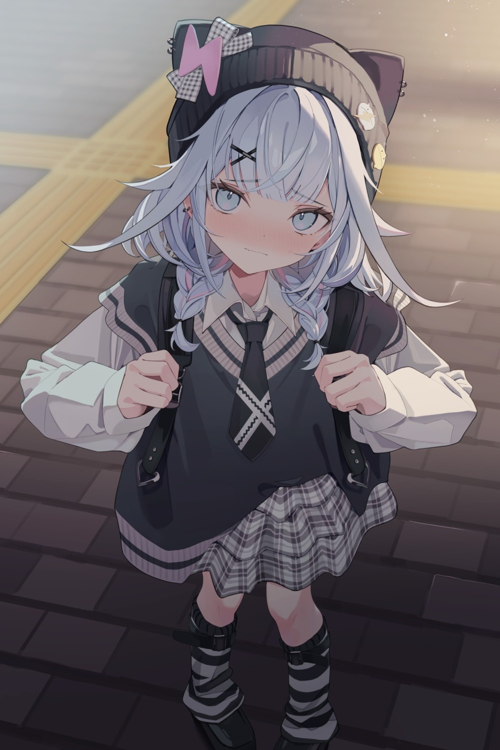 animal_ears, hololive, hololive_dev_is, mizu_(lzzrwi603), mizumiya_su, seifuku, sweater