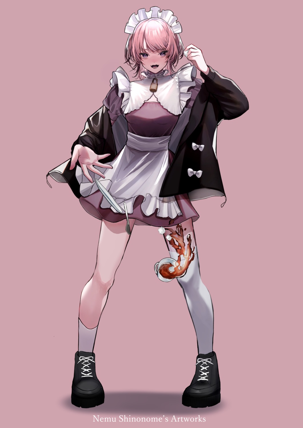 maid, shinonome_nemu_(nemulog_sn), thighhighs