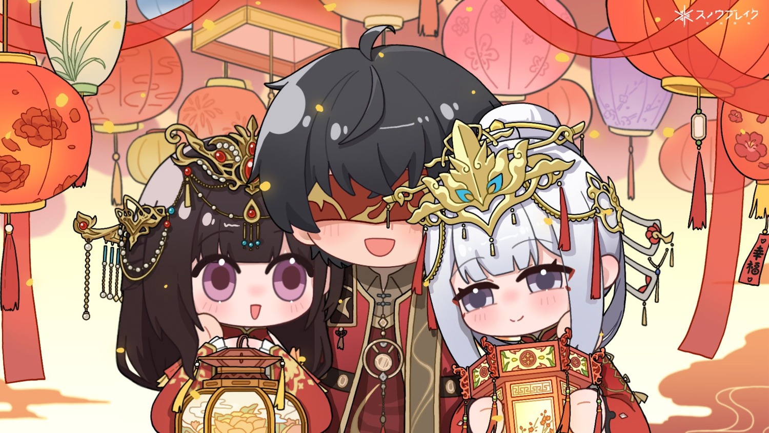 asian_clothes, chibi, ji_chenxing, snowbreak:_containment_zone, tagme, wallpaper, yao_(snowbreak)