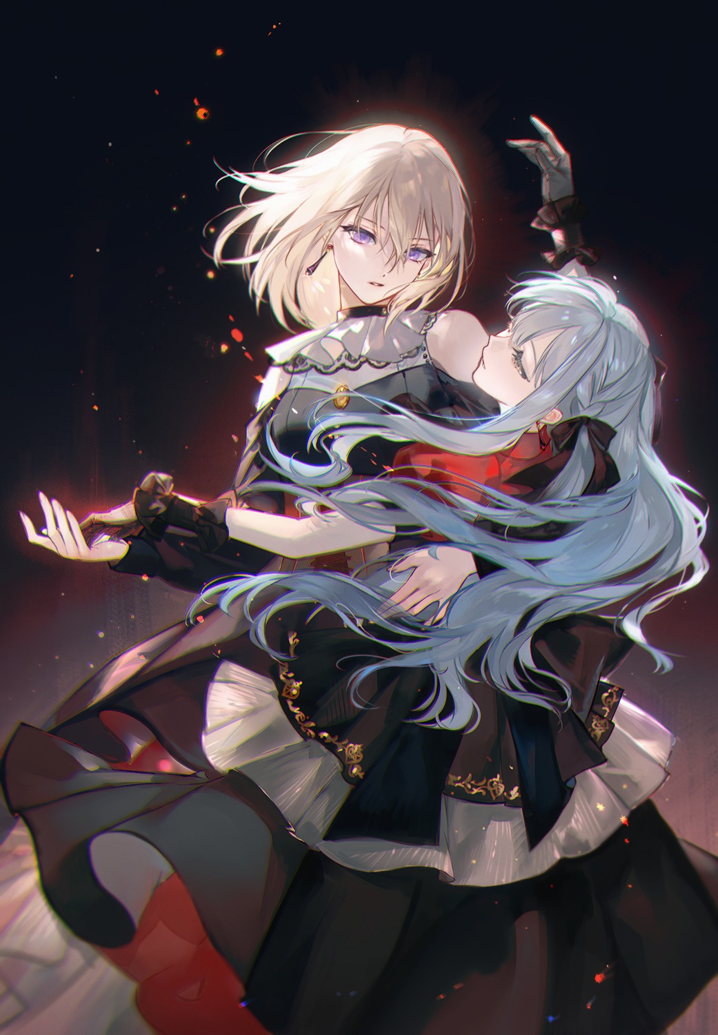 bang_dream!, bang_dream!_ave_mujica, corset, misumi_uika, sanmen, togawa_sakiko, uniform, yuri