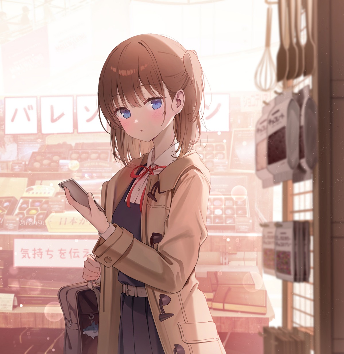 ran9u, seifuku, valentine