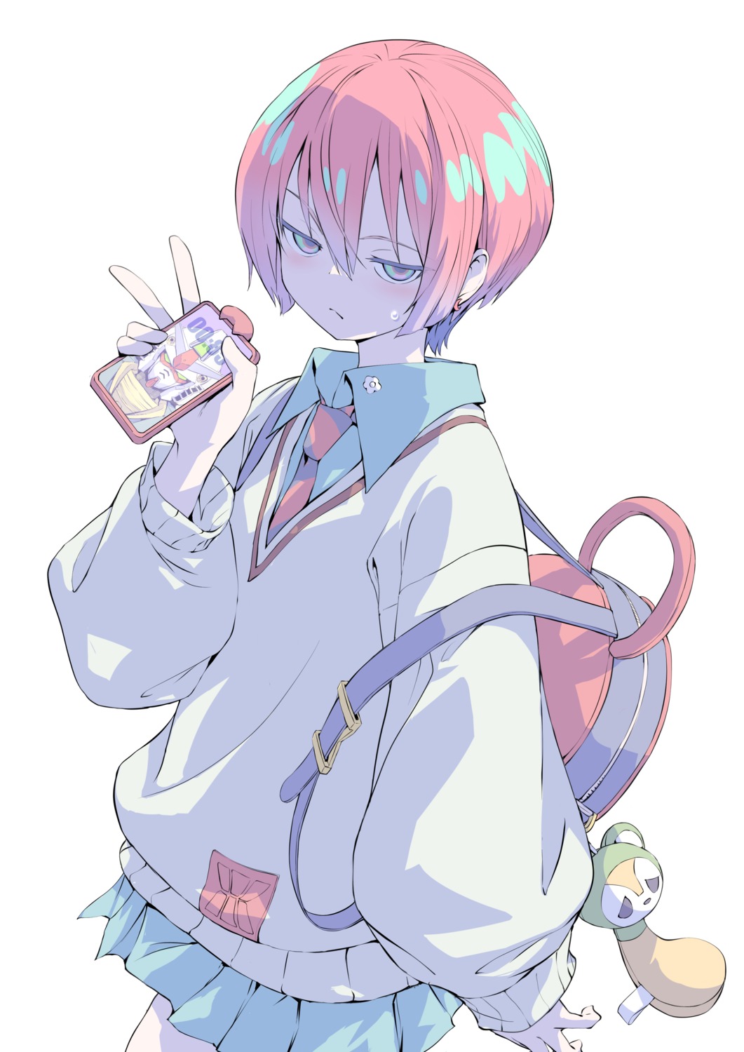 amate_yuzuriha, gundam, gundam_gquuuuuux, iz, seifuku, sweater
