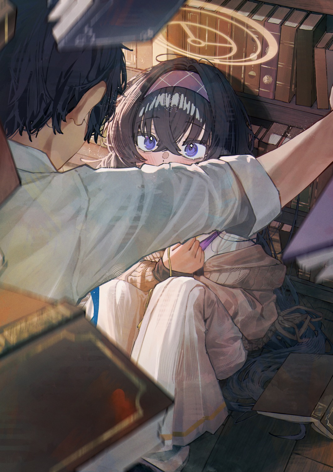 betabeet, blue_archive, halo, kozeki_ui, seifuku, sweater