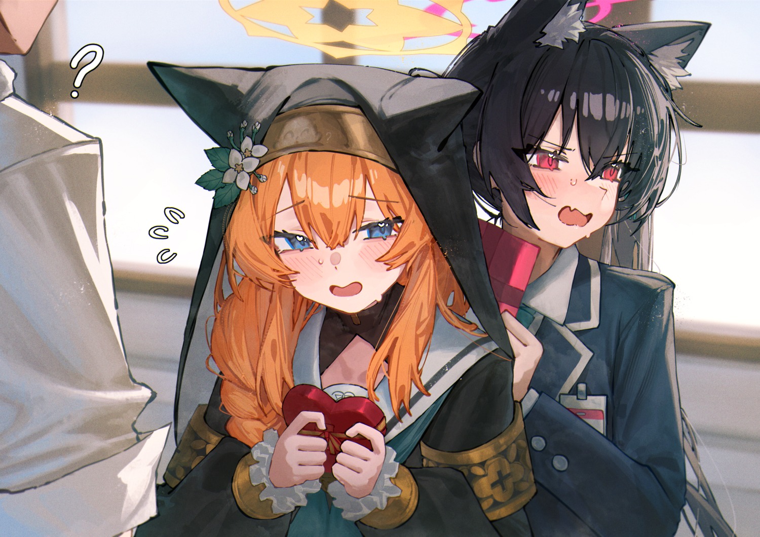 animal_ears, betabeet, blue_archive, halo, iochi_mari, kuromi_serika, nekomimi, nun