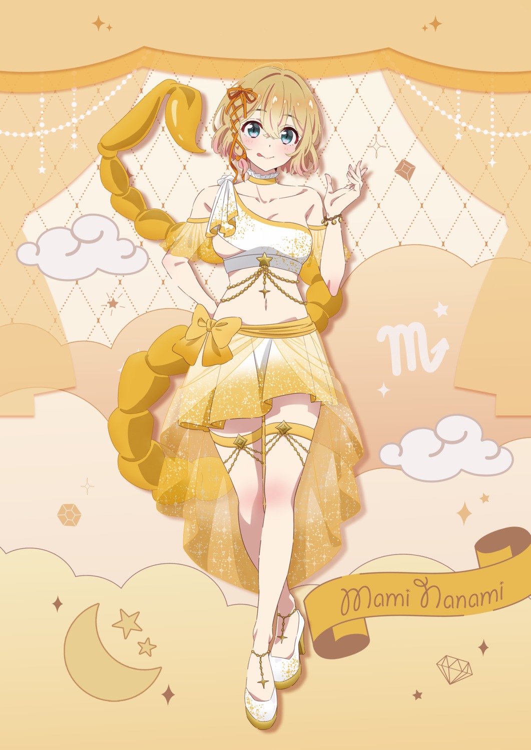 garter, heels, kanojo_okarishimasu, nanami_mami, no_bra, see_through, tagme, tail