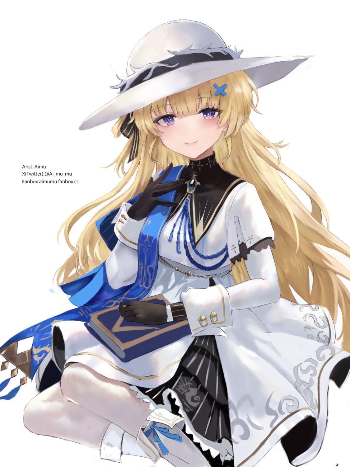 aimu_(angry9565), dress, pantyhose, phoebe, skirt_lift, wuthering_waves