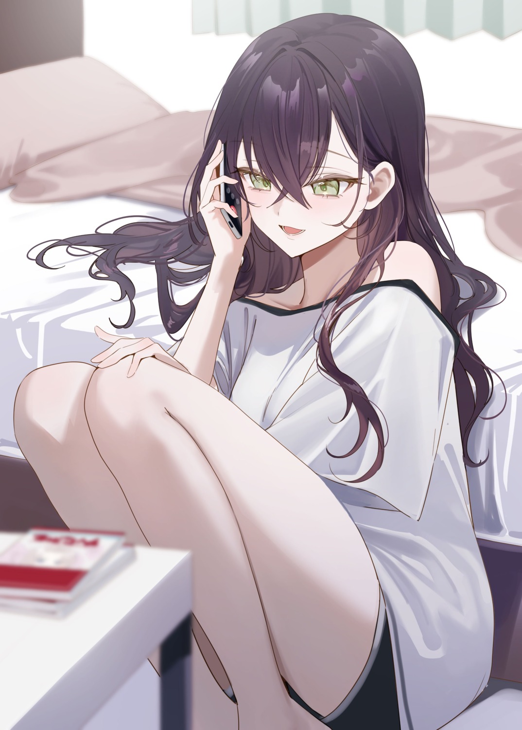 magako, nazeka_s-kyuu_bijo-tachi_no_wadai_ni_ore_ga_agaru_ken, no_bra, takamori_yuna