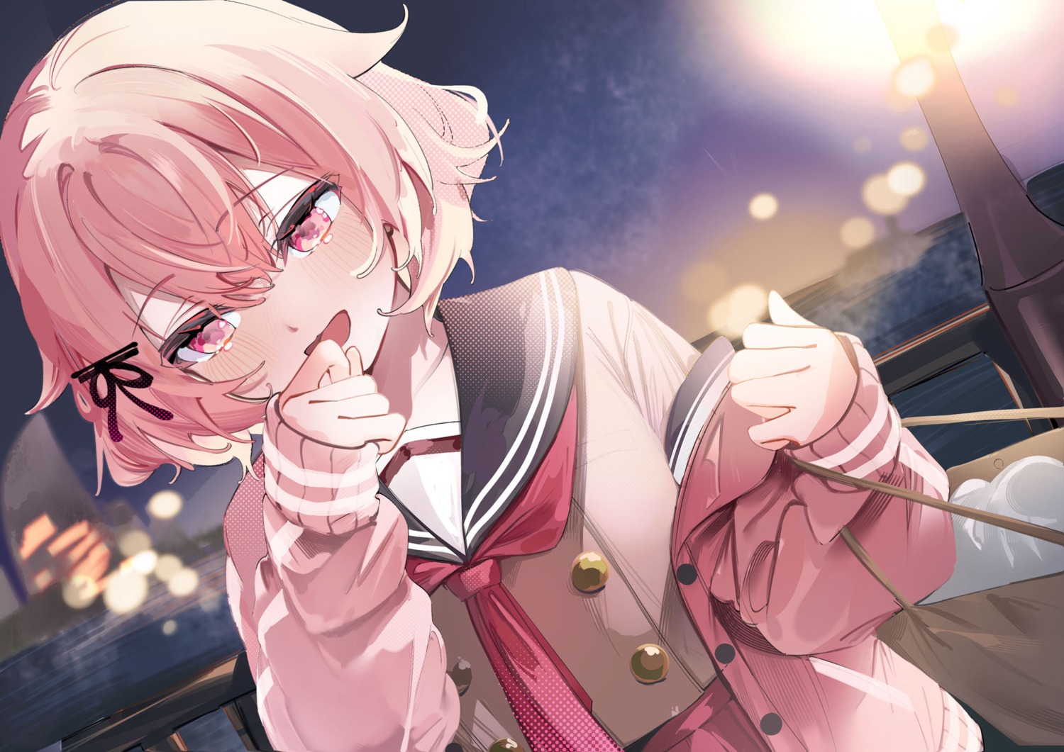 amami_hana, datenshi_heika_no_ooseno_mamani, laudayon, seifuku, sweater