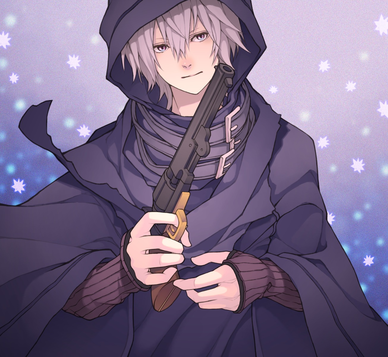 gun, male, noir_(gauche_suede), reload, tegami_bachi