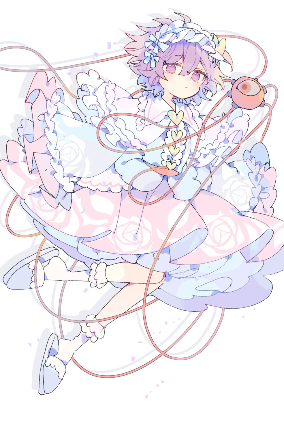 komeiji_satori, niko_rashika, touhou