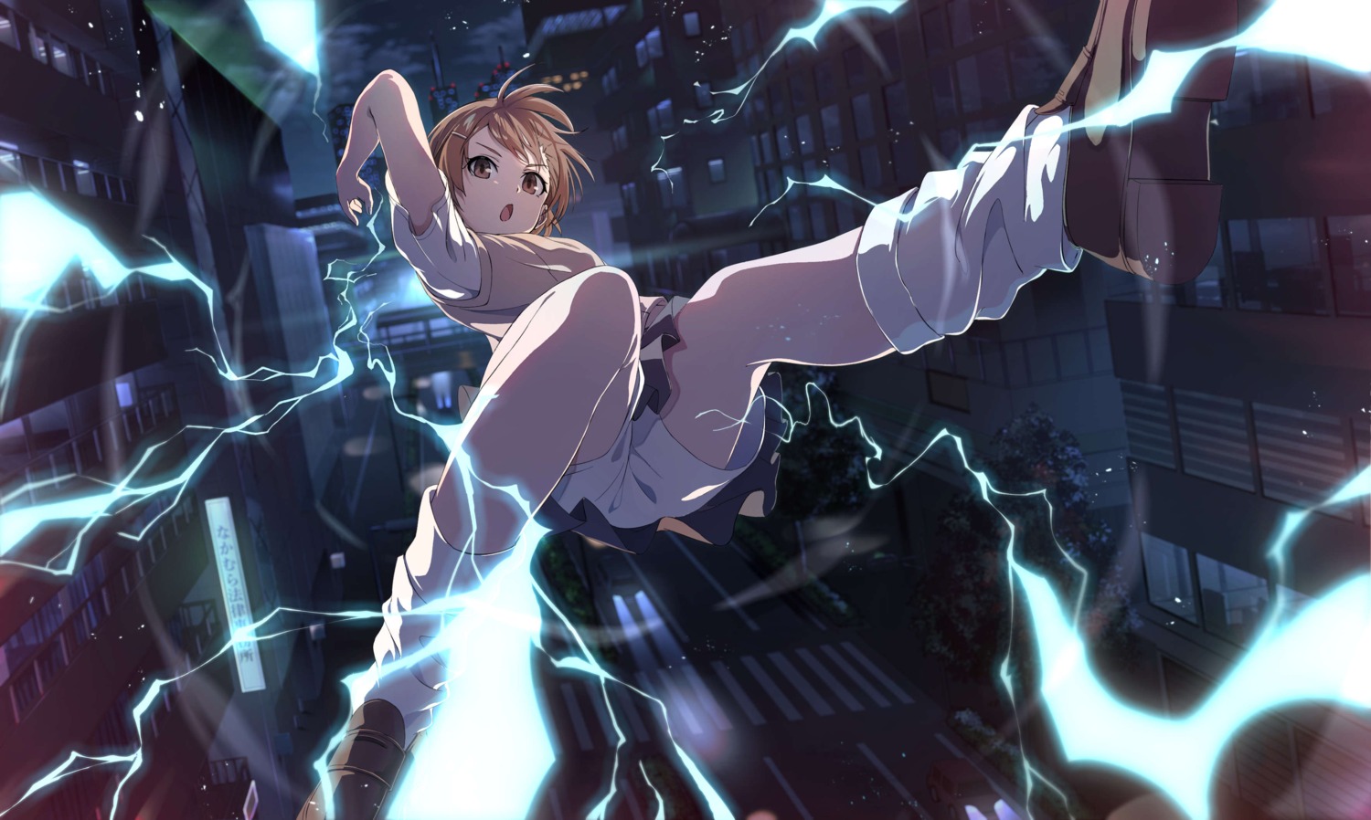 misaka_mikoto, pension_z, seifuku, skirt_lift, sweater, toaru_kagaku_no_railgun, toaru_majutsu_no_index