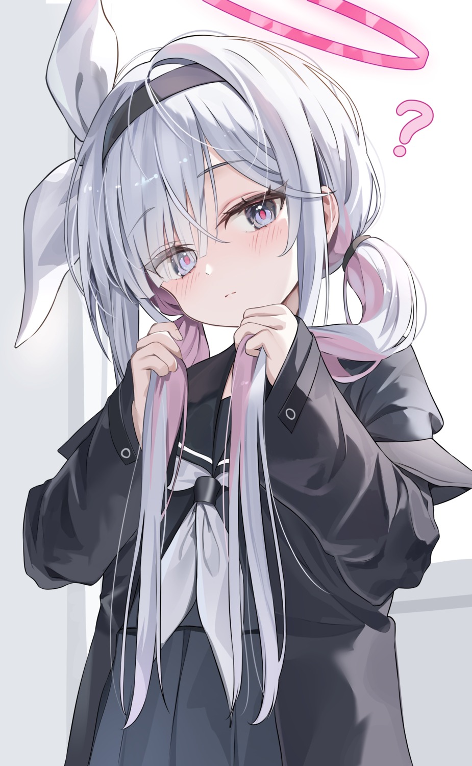 arona_(blue_archive), blue_archive, halo, plana_(blue_archive), seifuku, umou_(umouawa)