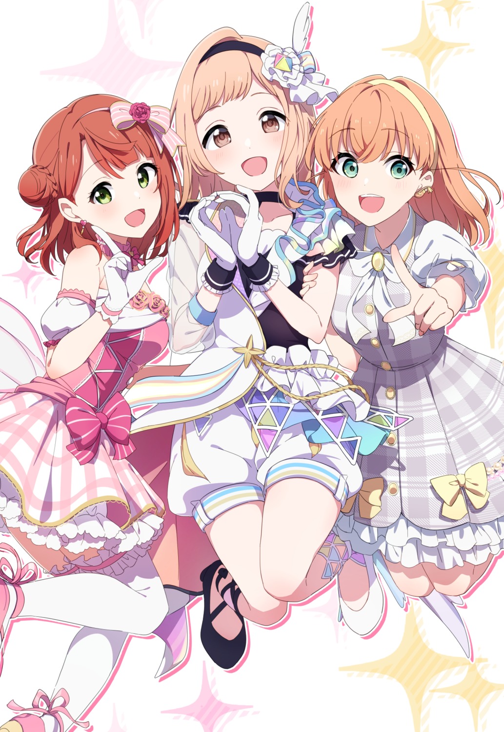 crossover, garter, hinoshita_kaho, kirizuki_reika, love_live!_(series), love_live!_hasu_no_sora_jogakuin_school_idol_club, love_live!_nijigasaki_gakuen_school_idol_doukoukai, sakuragi_mano
