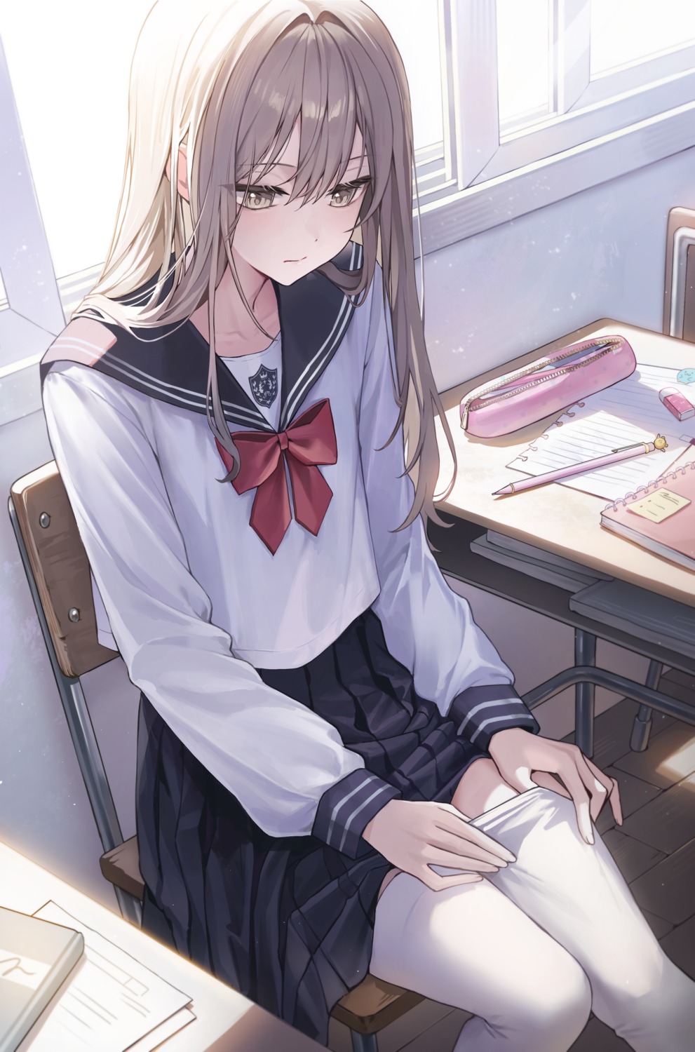 as4_s2, hanaoka_makoto, seifuku, senpai_wa_otokonoko, thighhighs, trap, undressing