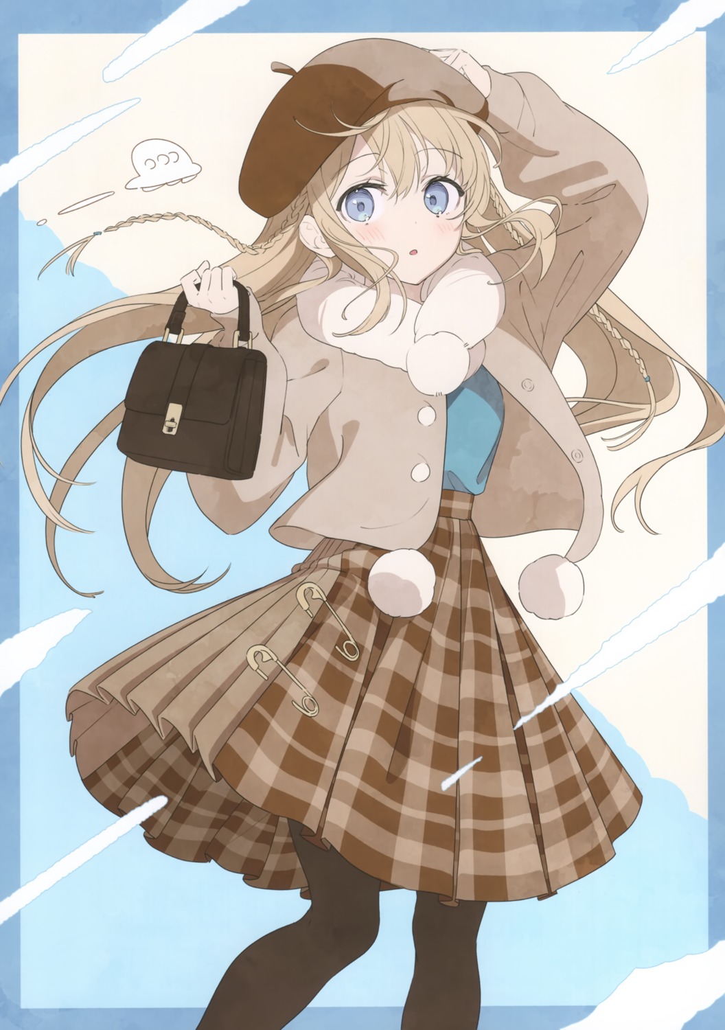 akamoku, mokumokusei, pantyhose, skirt_lift