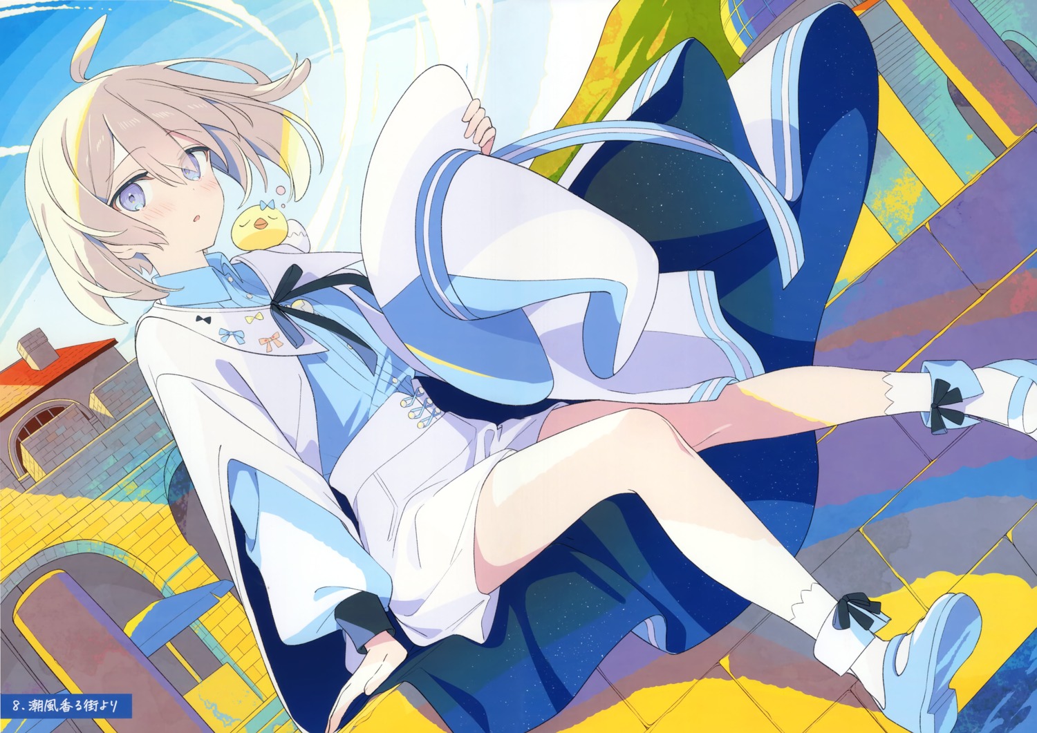 akamoku, mokumokusei, skirt_lift, uniform, witch