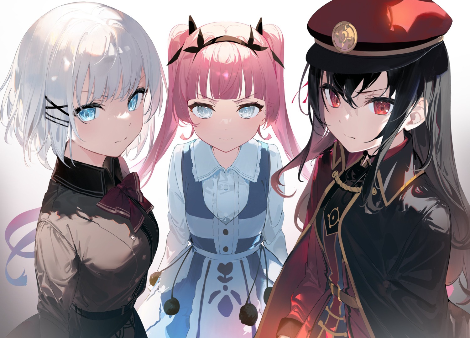 alicia_(tanmoshi), dress, hel_(tanmoshi), siesta_(tanmoshi), tantei_wa_mou_shindeiru., umibouzu, uniform