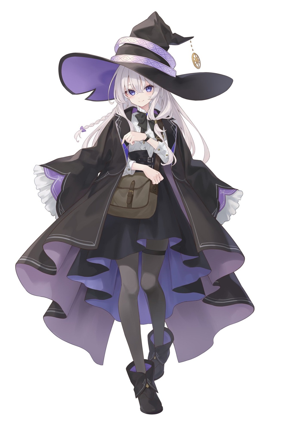 azuuru, elaina_(majotabi), garter, majo_no_tabitabi, pantyhose, witch