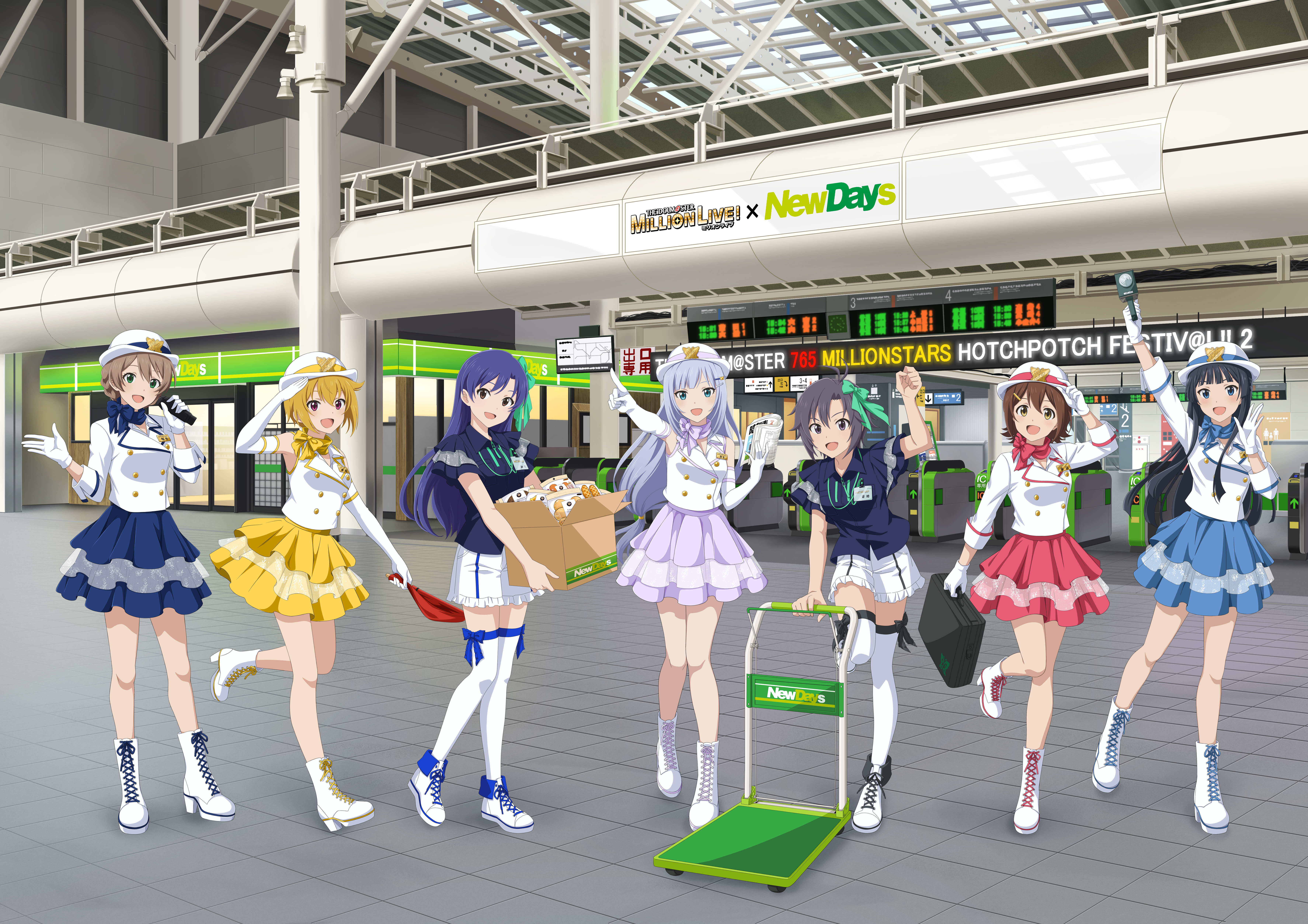 heels, ibuki_tsubasa, kasuga_mirai, kikuchi_makoto, kisaragi_chihaya, mogami_shizuka, sakuramori_kaori, shiraishi_tsumugi