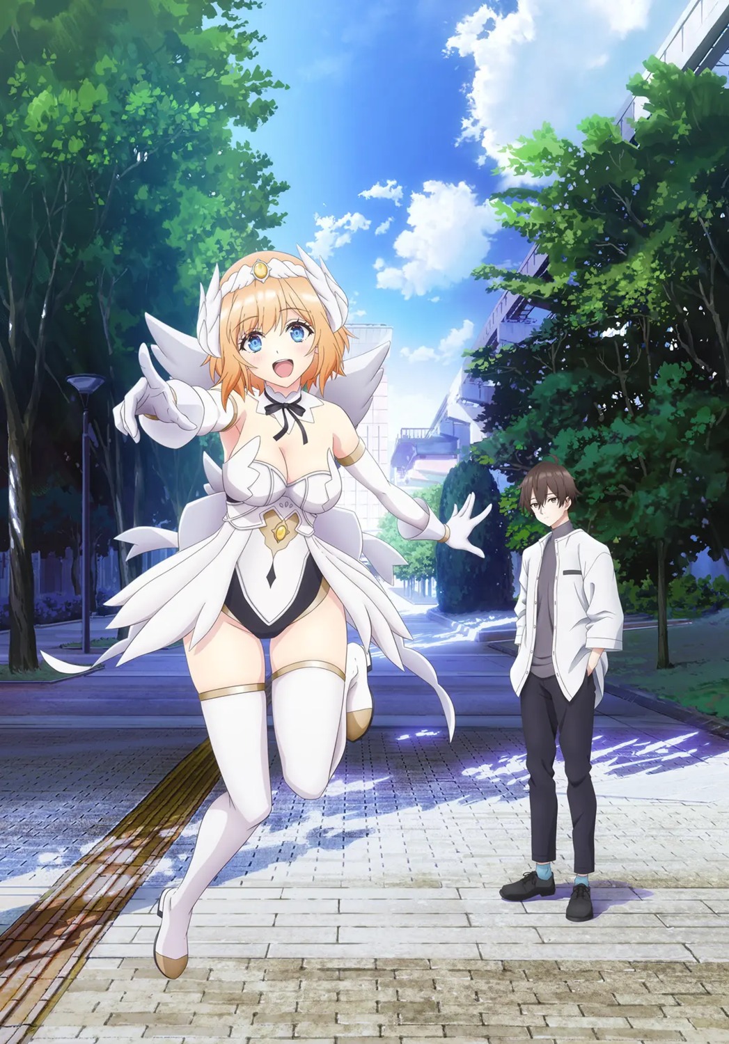 arcanadea, kotobukiya, leotard, lumitea_(arcanadea), no_bra, tagme, thighhighs, wings