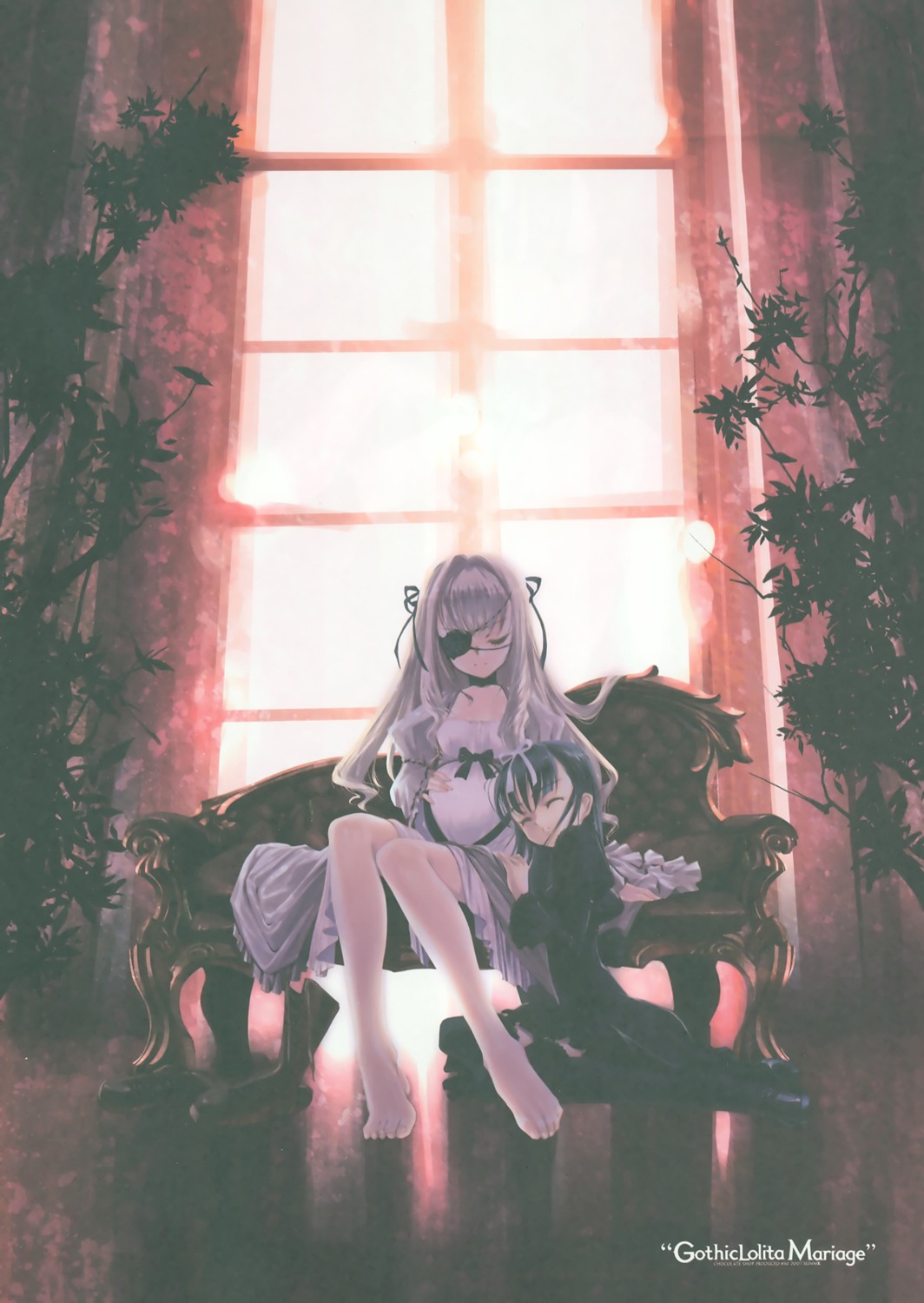 choco, chocolate_shop, dorothea, eyepatch, gothic_lolita, gothic_lolita_mariage, kiyoko, lolita_fashion, pregnant