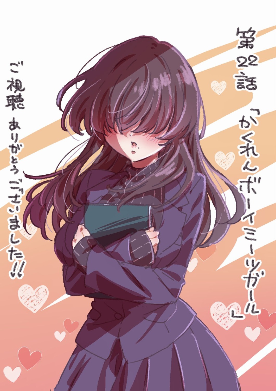 kakure_meme, kimi_no_koto_ga_dai_dai_dai_dai_daisuki_na_100-nin_no_kanojo, seifuku, sketch, sweater, yano_akane