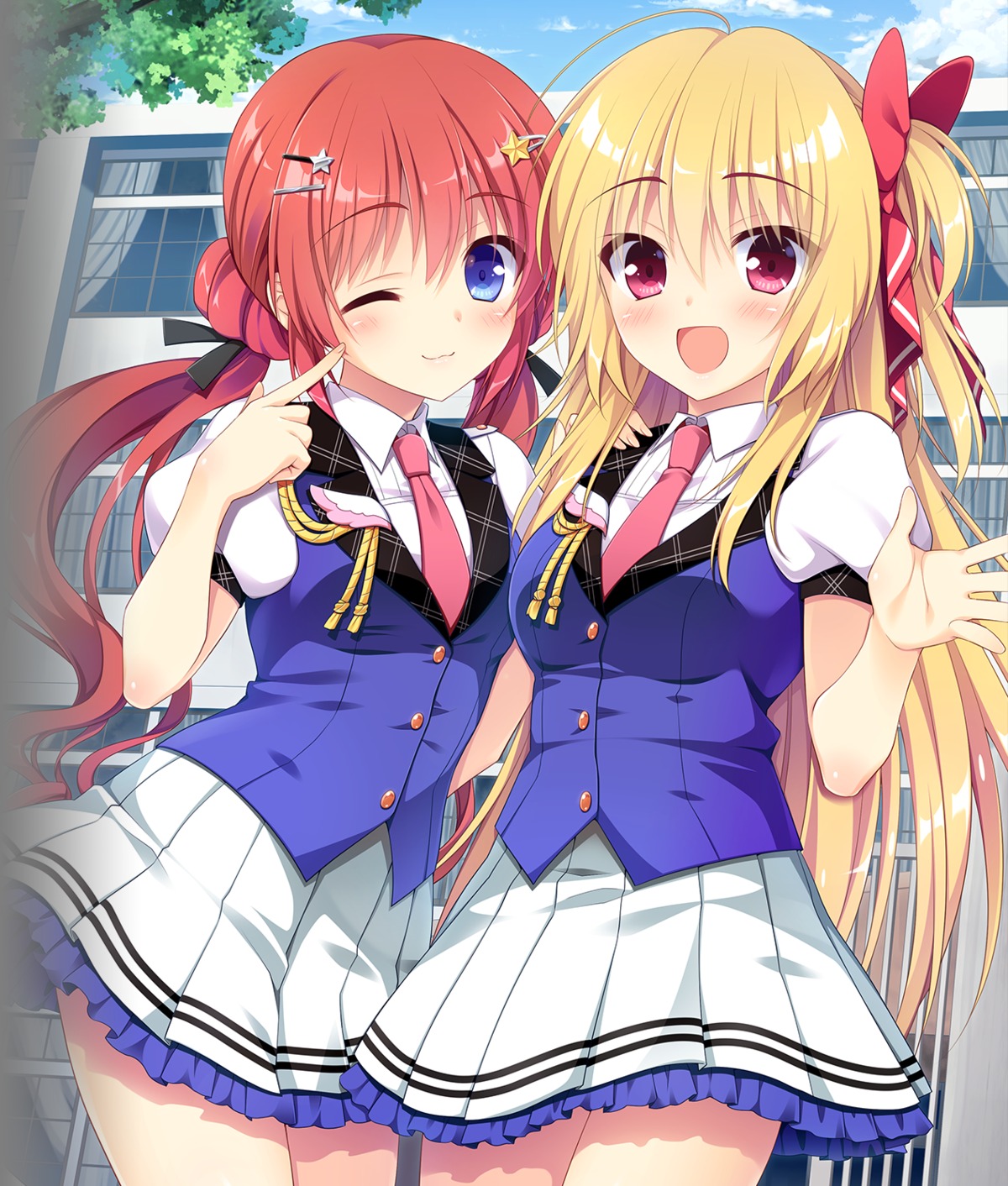 asa_project, fuyuichi_monme, renai_karichaimashita, segawa_emi, seifuku, skirt_lift, tenma_hasumi, transparent_png