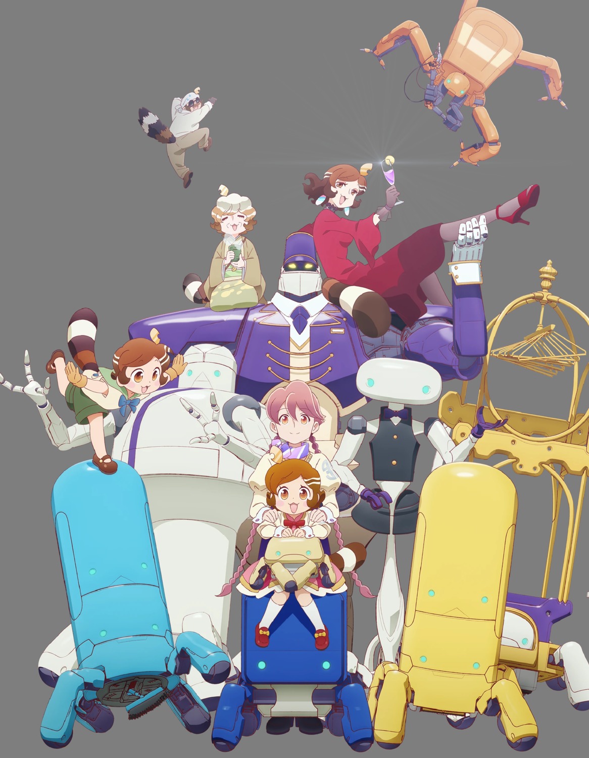 apocalypse_hotel, bumbuko, captain_avior, doorman_robot, dr._becrux, dress, environment_checker_robot, fuguri_(apocalypse_hotel), heels, kimono, mami_(apocalypse_hotel), mecha, megane, mighty_cuff, mujina_(apocalypse_hotel), owner_(apocalypse_hotel), ponko, tagme, tail, tentacle_alien, tentacle_alien's_lover, transparent_webp, traveler_alien, villainous_alien, yachiyo