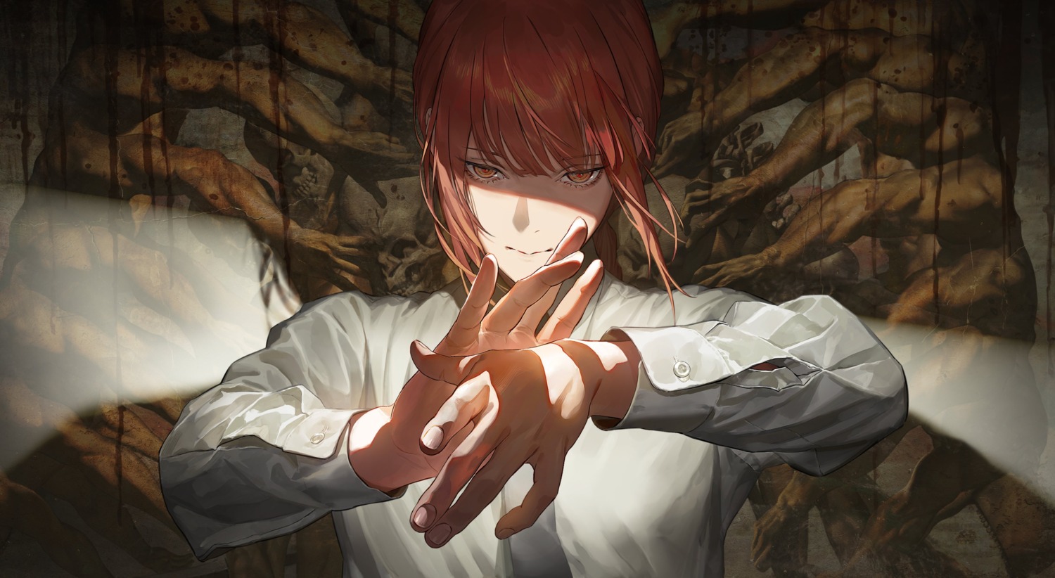 chainsaw_man, dress_shirt, makima_(chainsaw_man), matsuo_shougo
