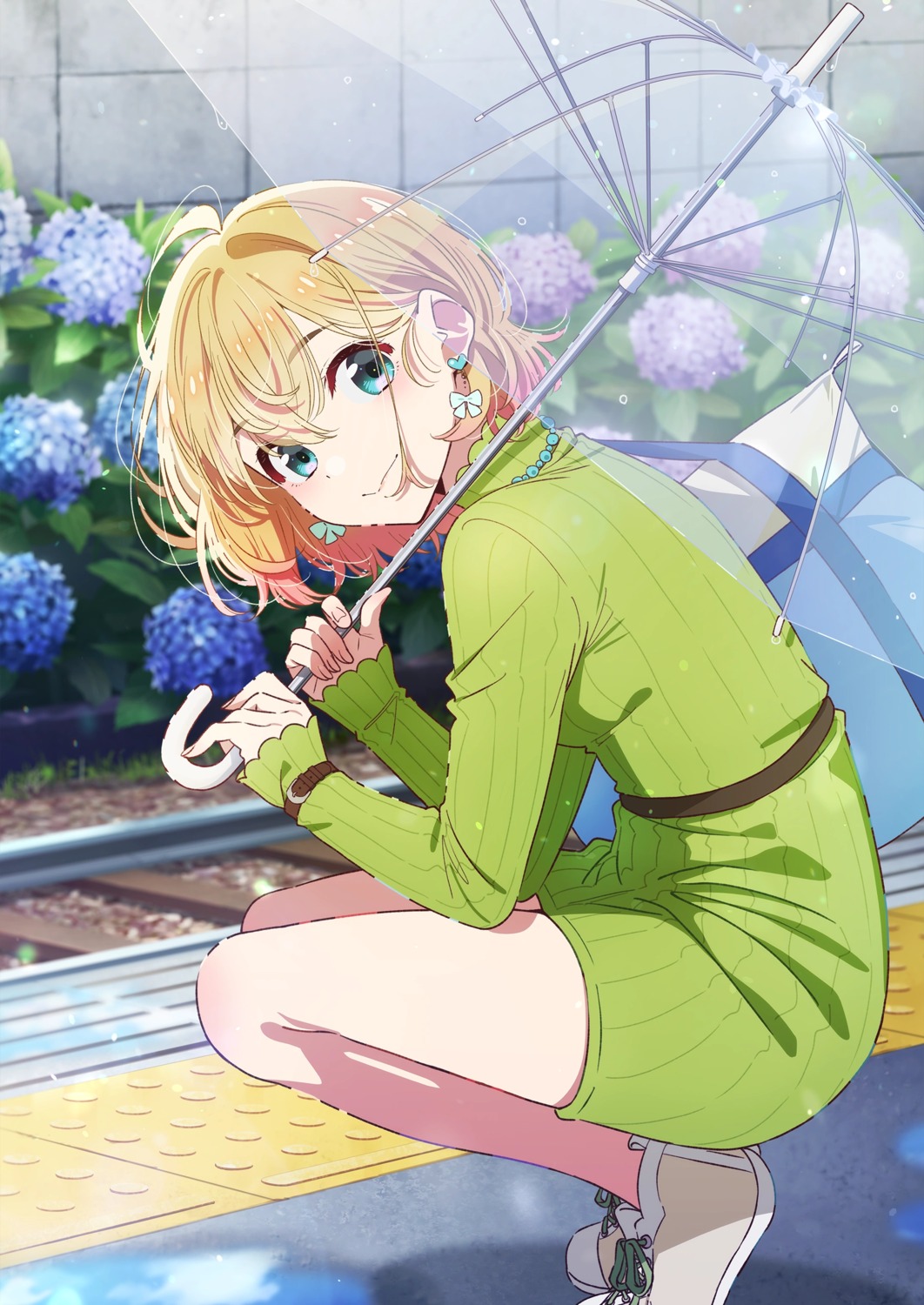 dress, hirayama_kanna, kanojo_okarishimasu, nanami_mami, umbrella