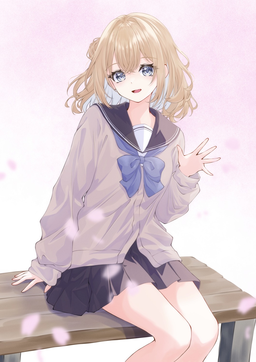 reachizu, seifuku, sweater