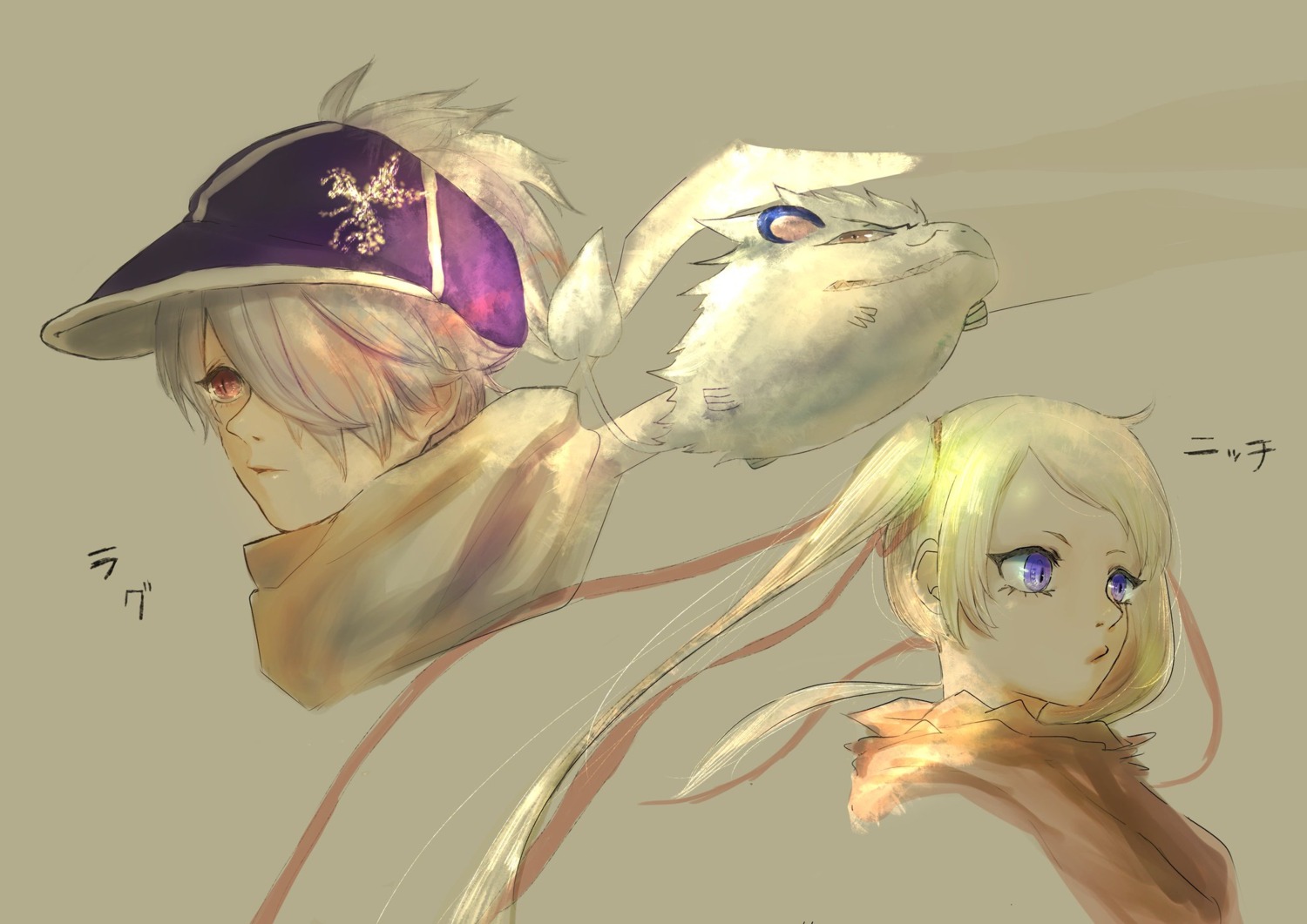 lag_seeing, m_vine, niche, sketch, steak, tegami_bachi