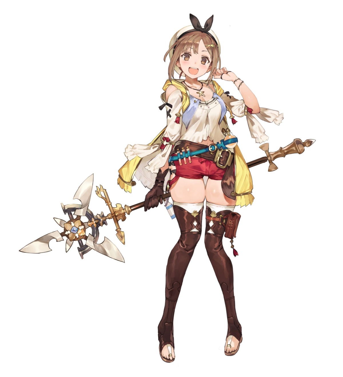atelier, atelier_ryza, garter, koei_tecmo, reisalin_stout, thighhighs, toridamono, weapon