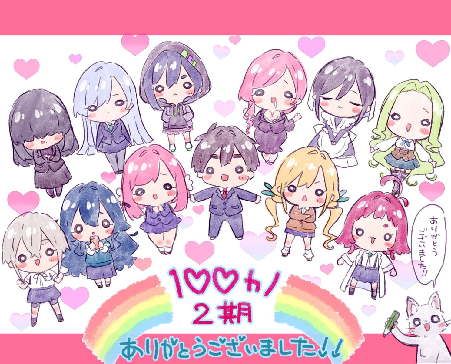 aijou_rentarou, bike_shorts, chibi, eiai_nano, hanazono_hahari, hanazono_hakari, haraga_kurumi, headphones