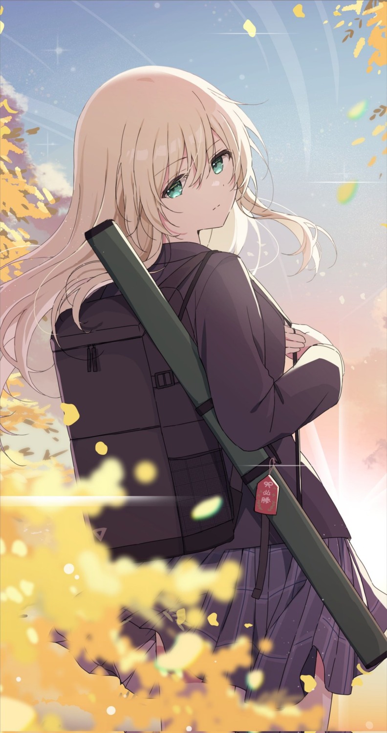 mochigome_(ununquadium), seifuku, skirt_lift