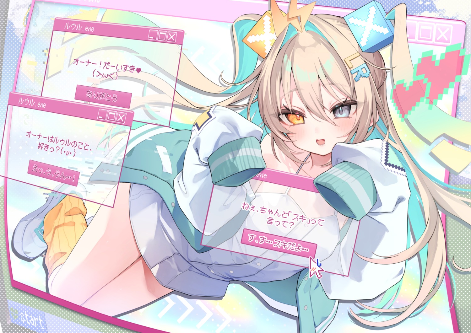 dress, heterochromia, leur_(voisona), tamano_kedama