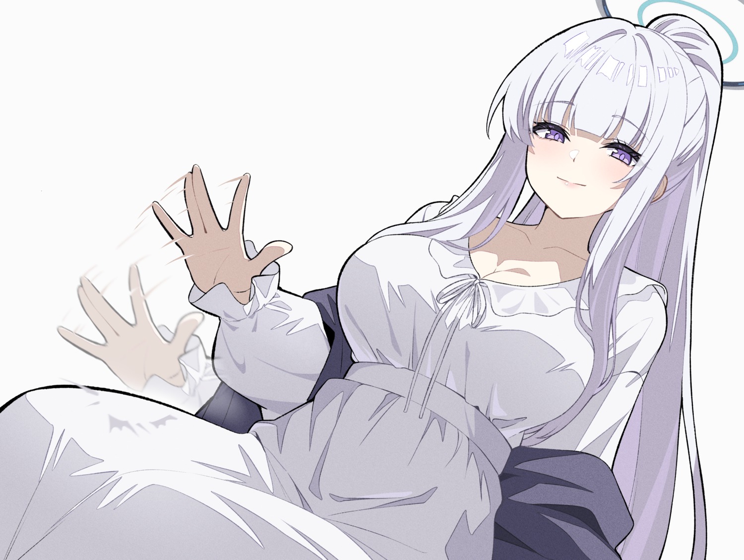 blue_archive, halo, pajama, reia_76, ushio_noa