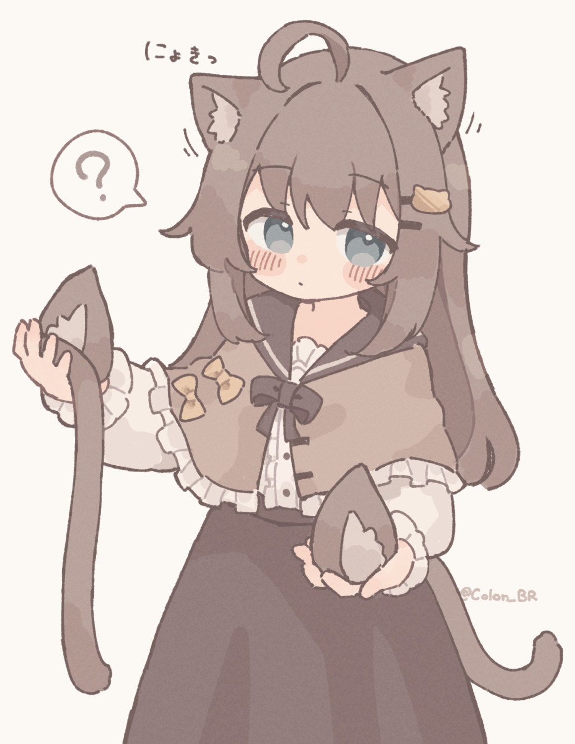 animal_ears, colon_br, nekomimi, tail