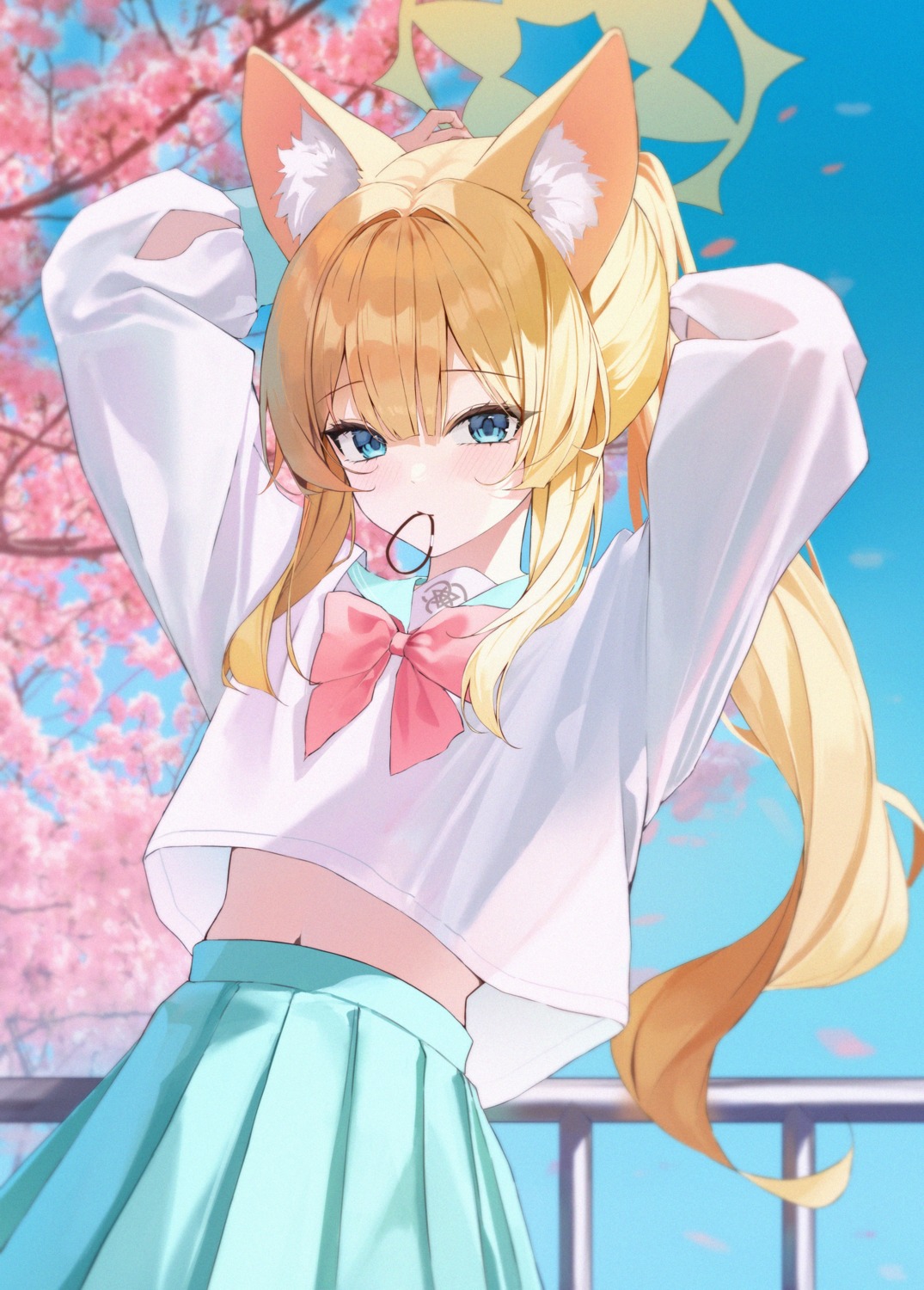 animal_ears, blue_archive, halo, iochi_mari, nekomimi, see_through, seifuku, shiina_1001