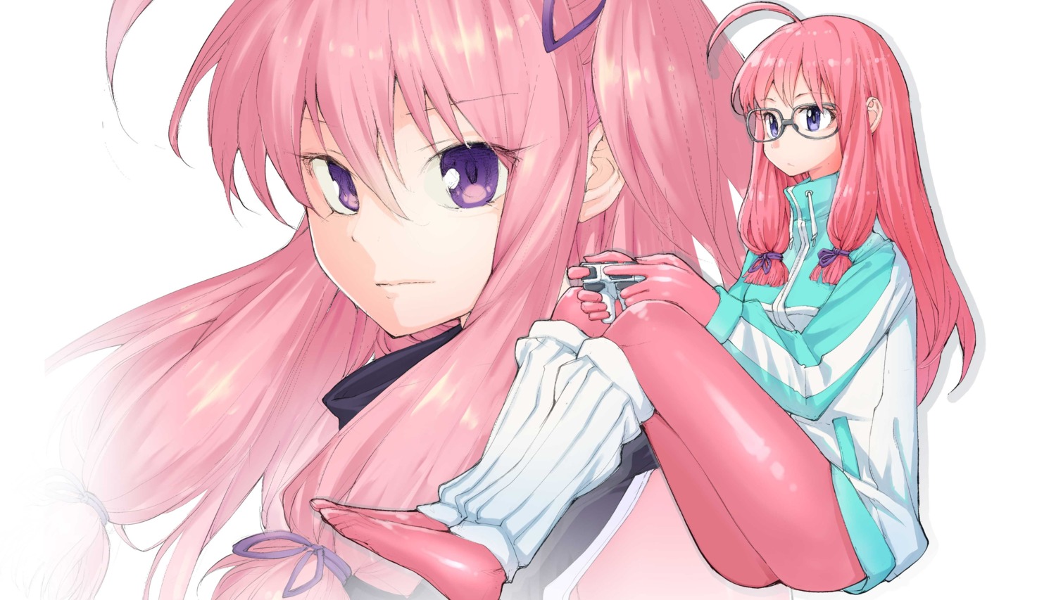 bodysuit, gym_uniform, ichitomo_kazutomo, ideura_shizuri, megane, neet_kunoichi_to_nazeka_dousei_hajimemashita, sketch