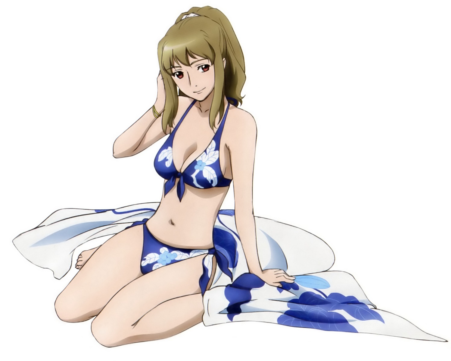 bikini, cleavage, fujino_shizuru, hisayuki_hirokazu, mai_hime, swimsuits