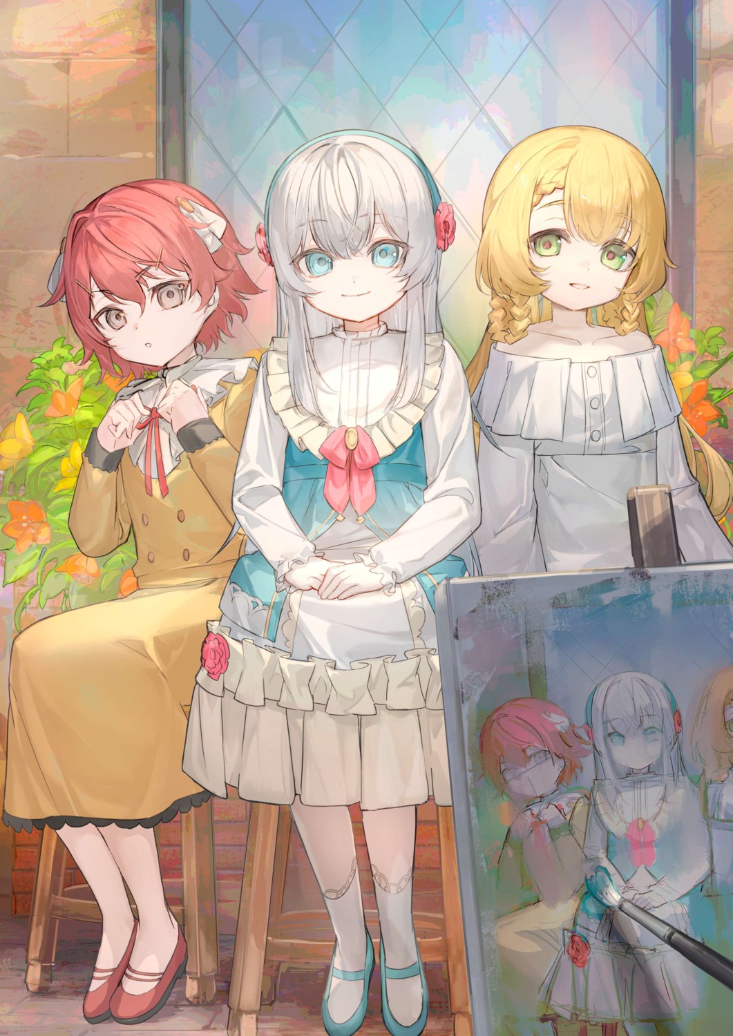 dress, katana_canata, kyouran_reijou_nia_liston, nia_liston, no_bra