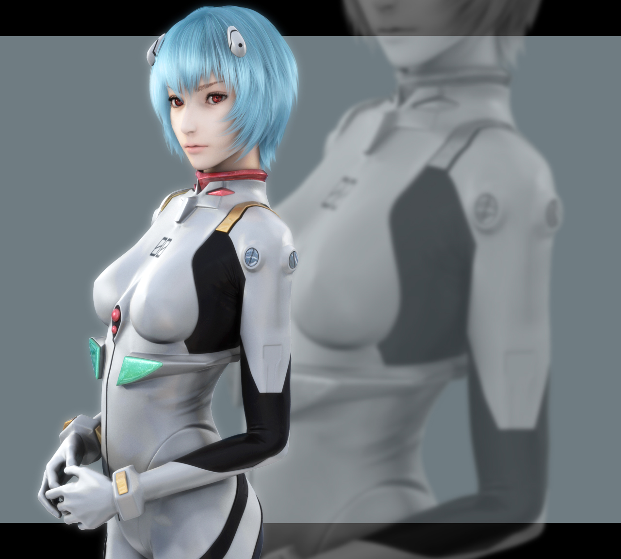 ayanami_rei, bodysuit, cg, ikedan, neon_genesis_evangelion