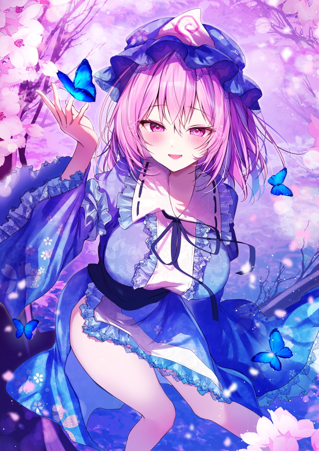 japanese_clothes, nenobi_(nenorium), saigyouji_yuyuko, touhou