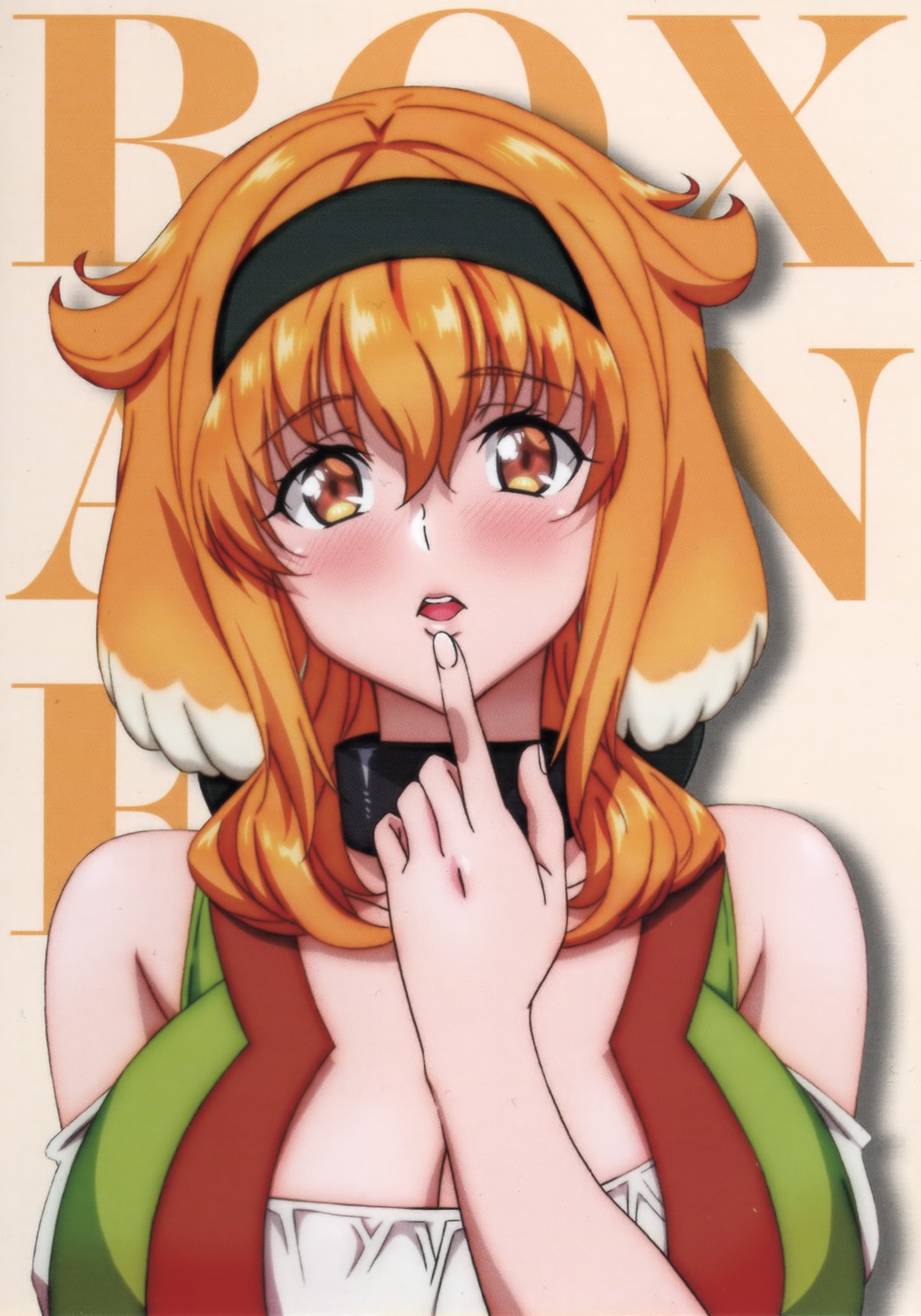 animal_ears, cleavage, isekai_meikyuu_de_harem_wo, roxanne_(isekai_meikyuu_de_harem_wo), tagme