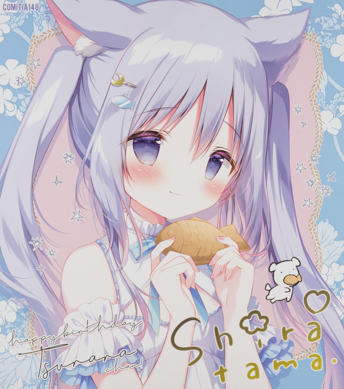 animal_ears, nekomimi, shiratama, shiratamaco, tsurara_(shiratama)