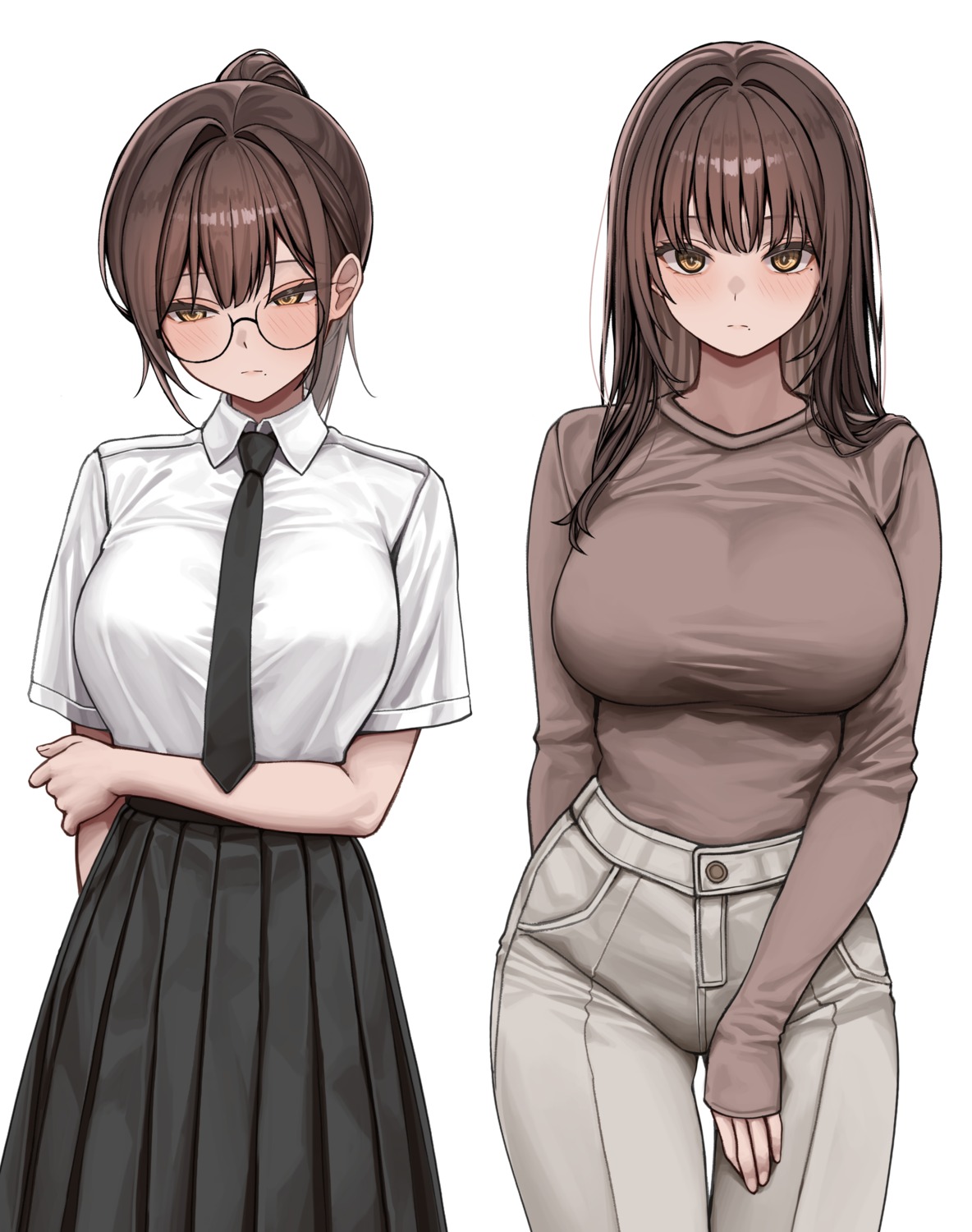 gwan-e, megane, seifuku