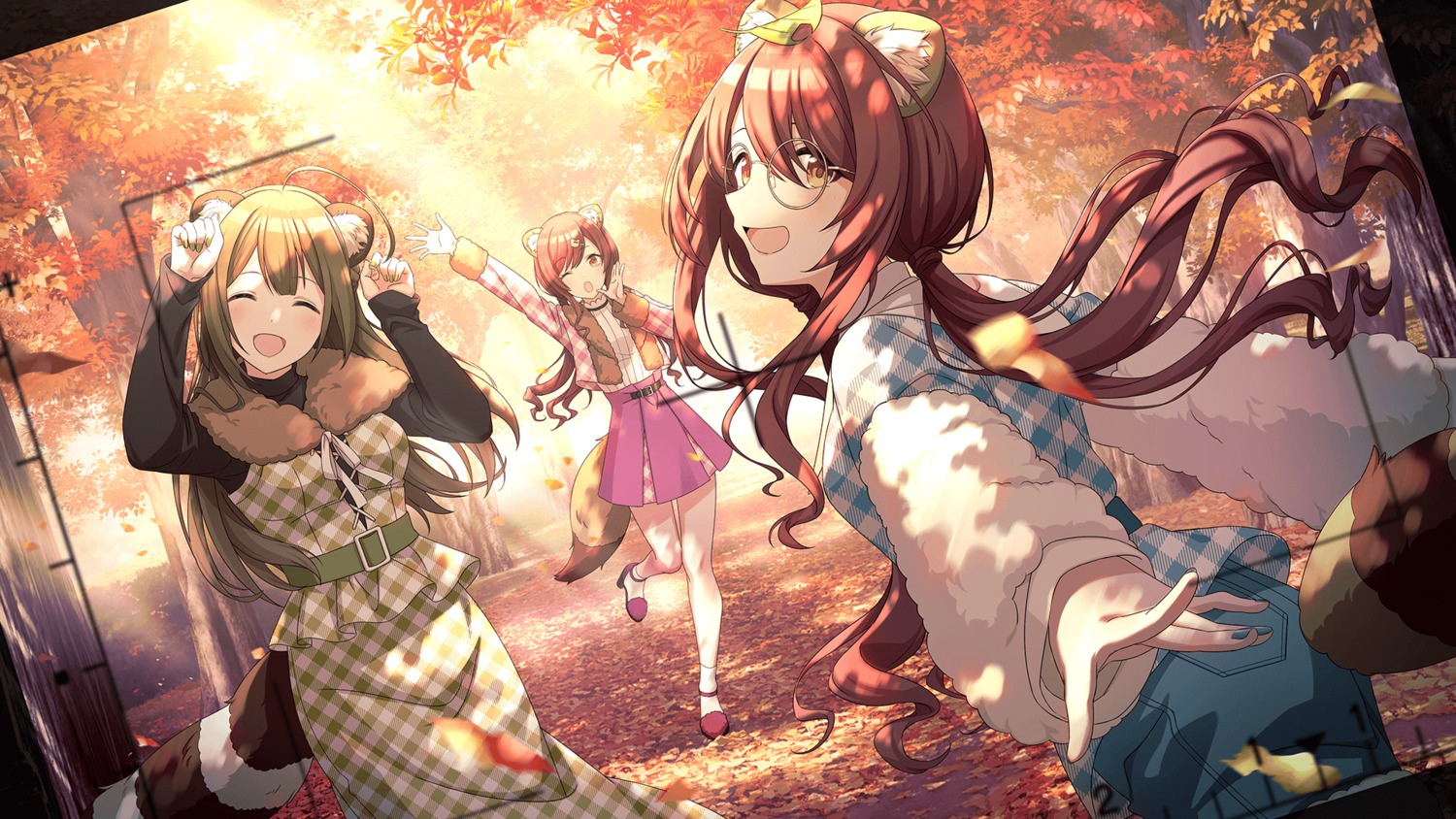 animal_ears, heels, im@ssc_kaihatsu_team, kuwayama_chiyuki, megane, oosaki_amana, oosaki_tenka, tail